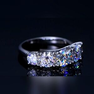 GORGEOUS❣️ Cocktail Ring Size 5, 6, 7 & 8 GRA 3.6KT MOISSANITE Certified